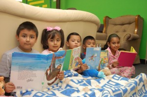 Students celebrate Afterschool Alliance's initiative, "Lights on Afterschool" with a Pajama Party Read Day